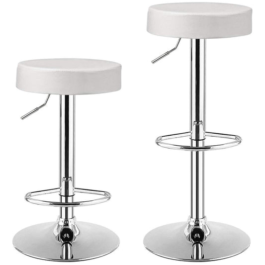 Bar Stools Set of 1/2/4 Modern Swivel Backless Round Barstool