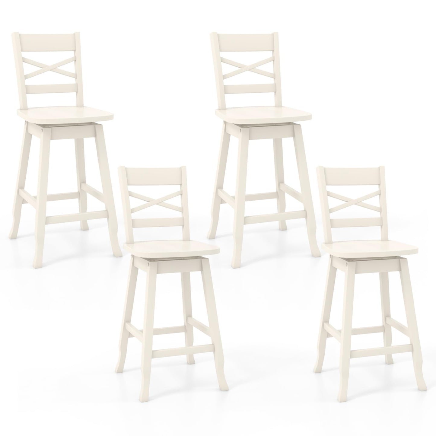 24-Inch Counter Height Stool Set of 2/4