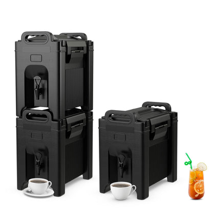 ARLIME 2.5 Gallon Insulated Beverage Dispenser with Handles, Food-Grade Hot and Cold Beverage Server