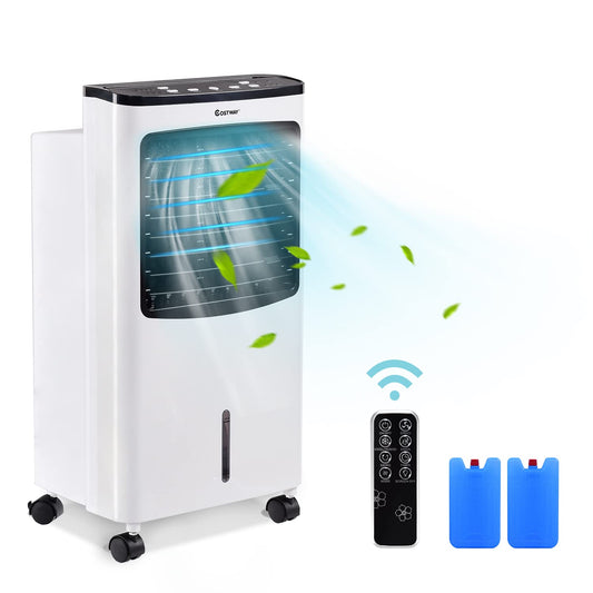 ARLIME Portable AC Cooling Fan, 3-IN-1 Portable Evaporative Air Cooler & Humidifier, Windowless AC Fan with 3-Mode