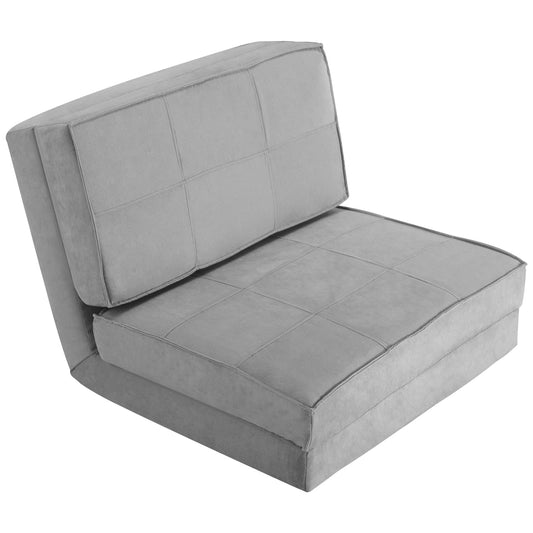 Convertible Flip Chair 5-Position Adjustable Triple Fold Down Sofa Bed