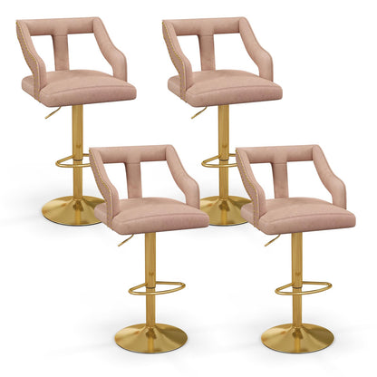 Counter Height Bar Stools Set of 2/4  Adjustable Swivel Bar Chairs