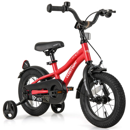 12/14/16/18 Inch Children Toddler Bicycle with Training Wheels for 3-8 Years Old Boys Girls