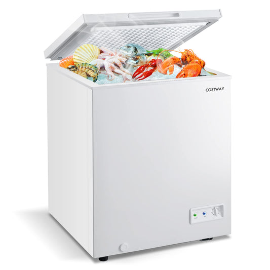 ARLIME Chest Freezer 5 Cu.ft Single Door Deep Refrigerator with 7-Grade Temperature Range -11°F to 10°F