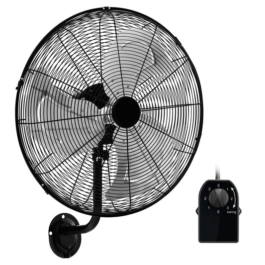 ARLIME 20 Inch Wall Mount Fan, Max. 3500 CFM Efficient Industrial Wall Fan