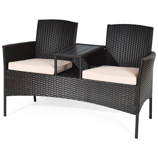 2-Seat Patio Conversation Sets Outdoor Patio Loveseat Set