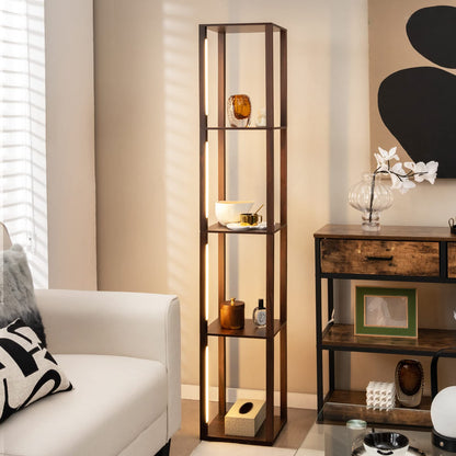 ARLIME Floor Lamp with Shelves