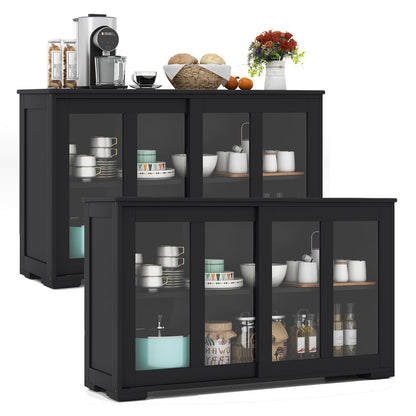 Buffet Sideboard with Storage 2-Door Floor Cupboard