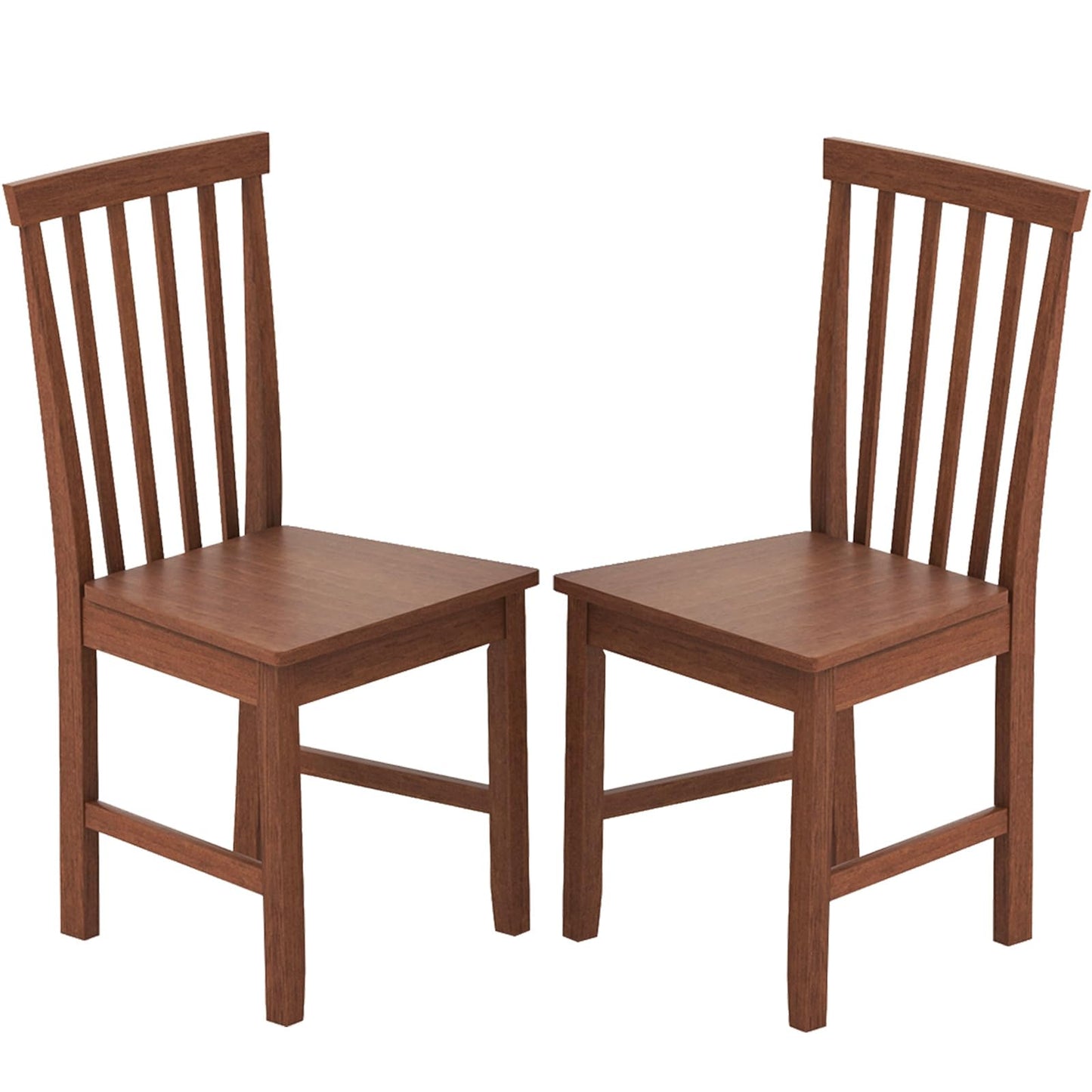 Armless Wooden Chairs with High Back for Kitchen