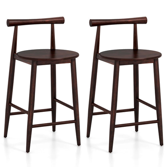 Bar Chair Set of 2 24'' Counter Height Stools Set