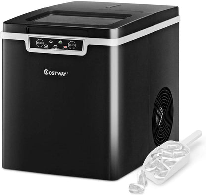 Countertop Ice Maker with Ice Scoop and Basket