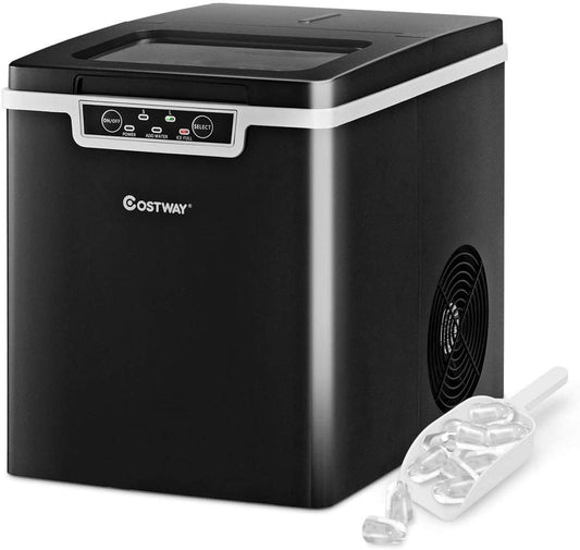 Countertop Ice Maker with Ice Scoop and Basket