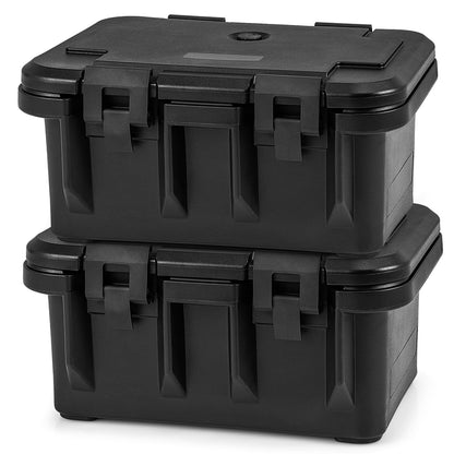 Insulated Food Pan Carrier 31 Qt Catering Hot Box w/ 3 Food-Grade Pans