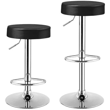 Bar Stools Set of 1/2/4 Modern Swivel Backless Round Barstool