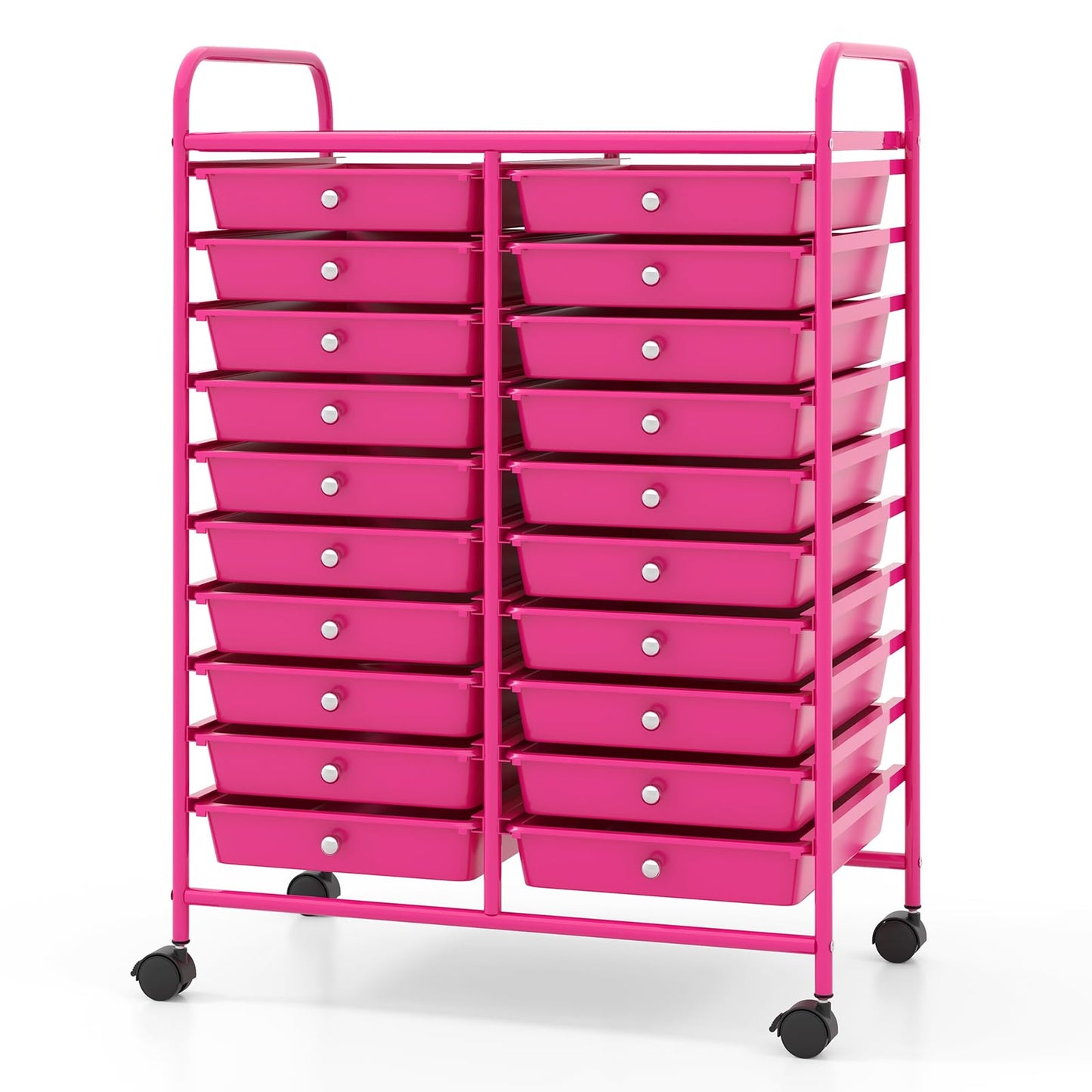 20-Drawer Rolling Storage Cart Utility Storage Organizer Cart for Tools