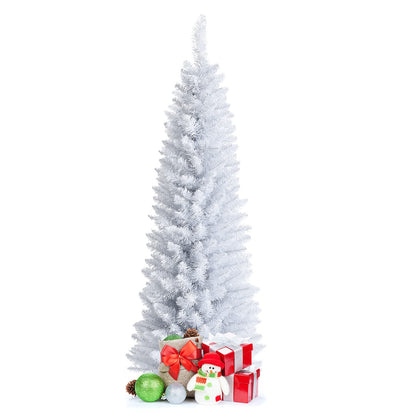 5 Ft Unlit Snow Flocked Christmas Tree with 240 Branch Tips