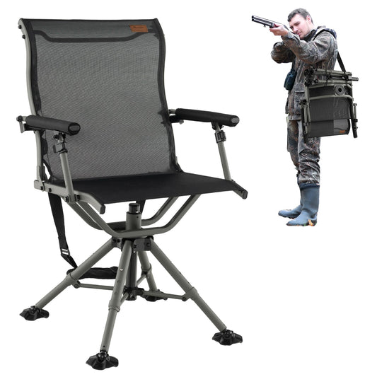 Folding Hunting Chair 360° Silent Swivel Hunting Blind Chair