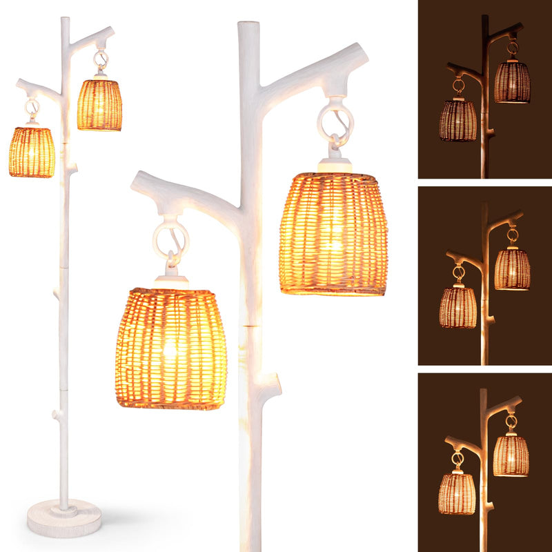 ARLIME Farmhouse Tree Floor Lamp with 2 Lights