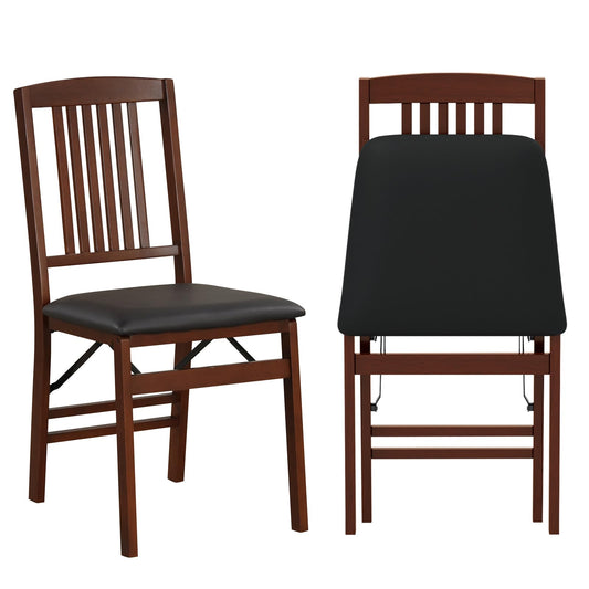 Wooden Kitchen Side Chairs w/Padded Seat for Dining Room