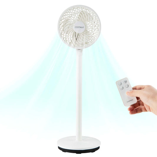 Standing Pedestal Fan with Remote for Bedroom, Living Room Home Office