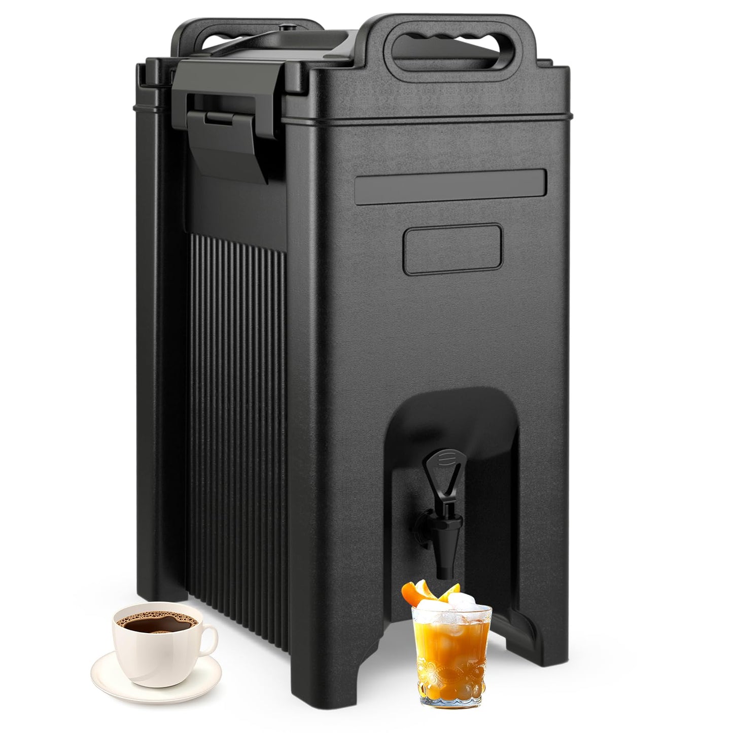 ARLIME Insulated Beverage Dispenser with Handles, 5 Gallon Food-Grade Hot and Cold Beverage Server