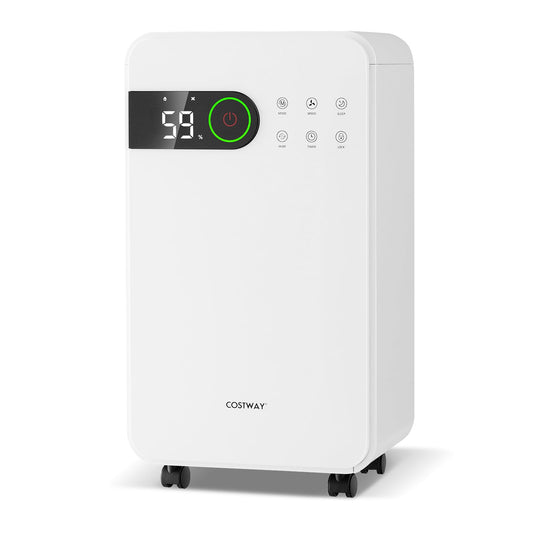 Dehumidifier for Basement, 32 Pints Dehumidifier with Sleep Mode, 24H Timer, 3-Color LED Indicator Light
