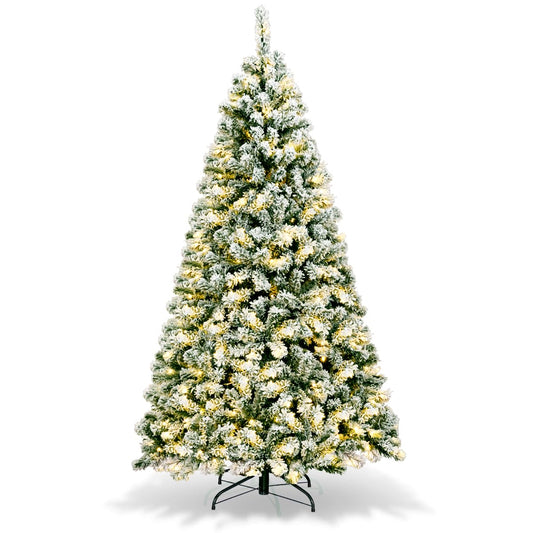 6Ft Pre-Lit Artificial Christmas Tree with 250 Led Lights 928 Branch Tips