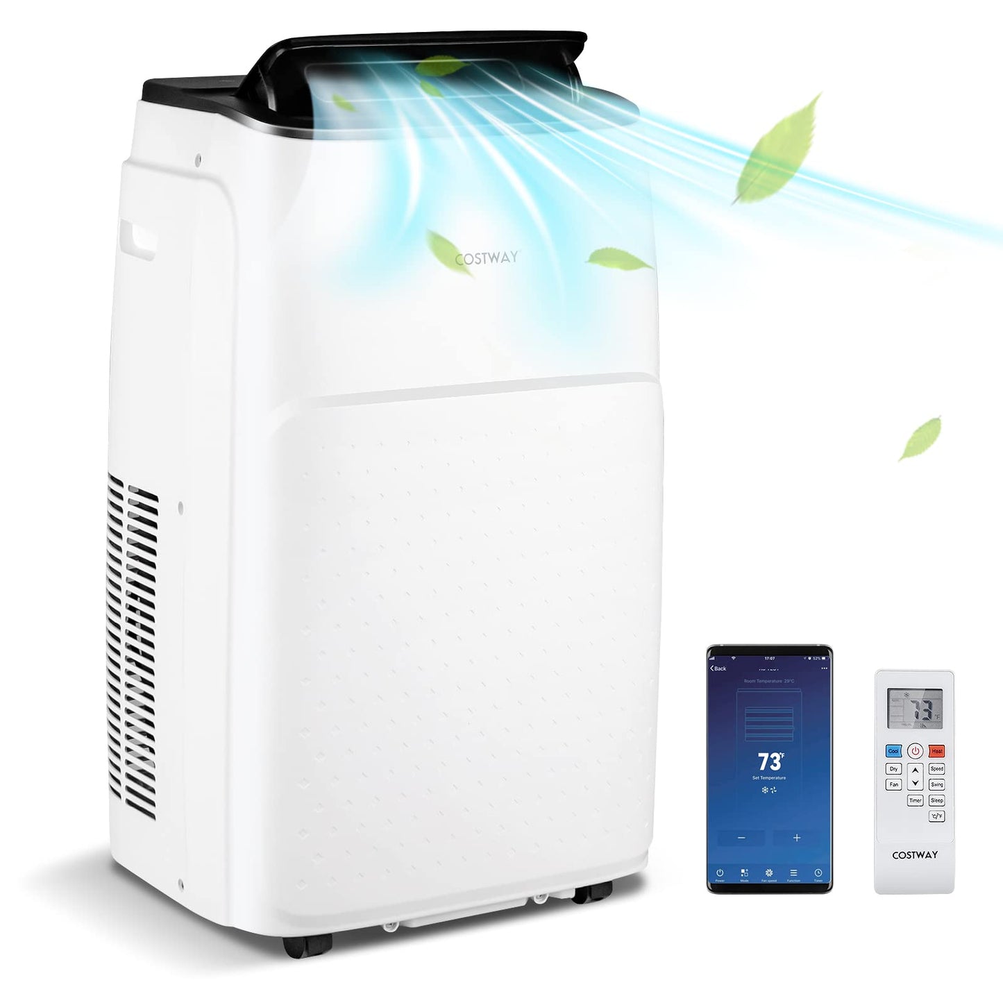 13,000 BTU Portable Air Conditioner, Smart WiFi Enabled AC with App & Voice Control