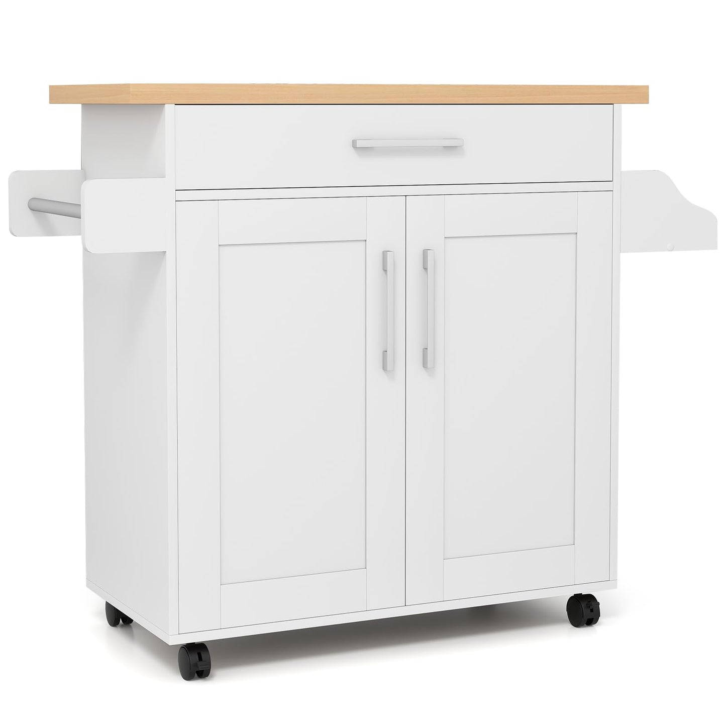 Kitchen Island Cart Rolling Storage Trolley Cart