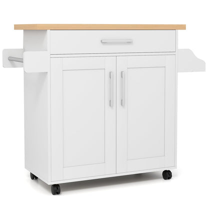 Kitchen Island Cart Rolling Storage Trolley Cart