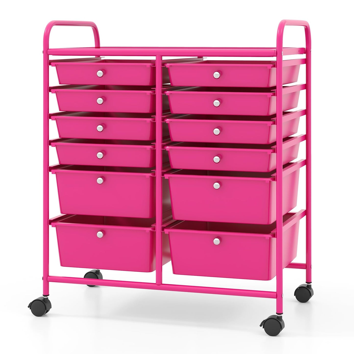 12-Drawer Rolling Storage Cart 12 Drawer Organizer Trolley