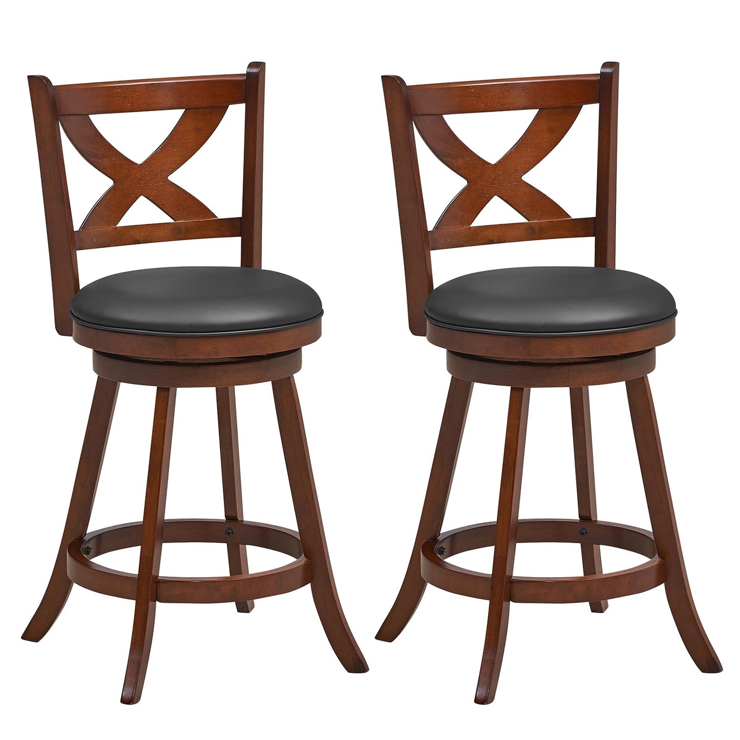 Bar Stools Set of 2/4 24/30 Inch Classic Counter Height Chairs