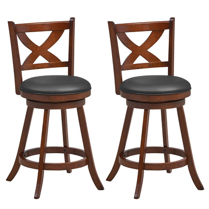 Bar Stools Set of 2/4 24/30 Inch Classic Counter Height Chairs