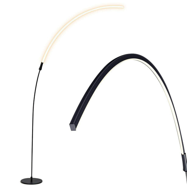 ARLIME LED Arc Floor Lamp, Curved Contemporary Minimalist Standing Lamp