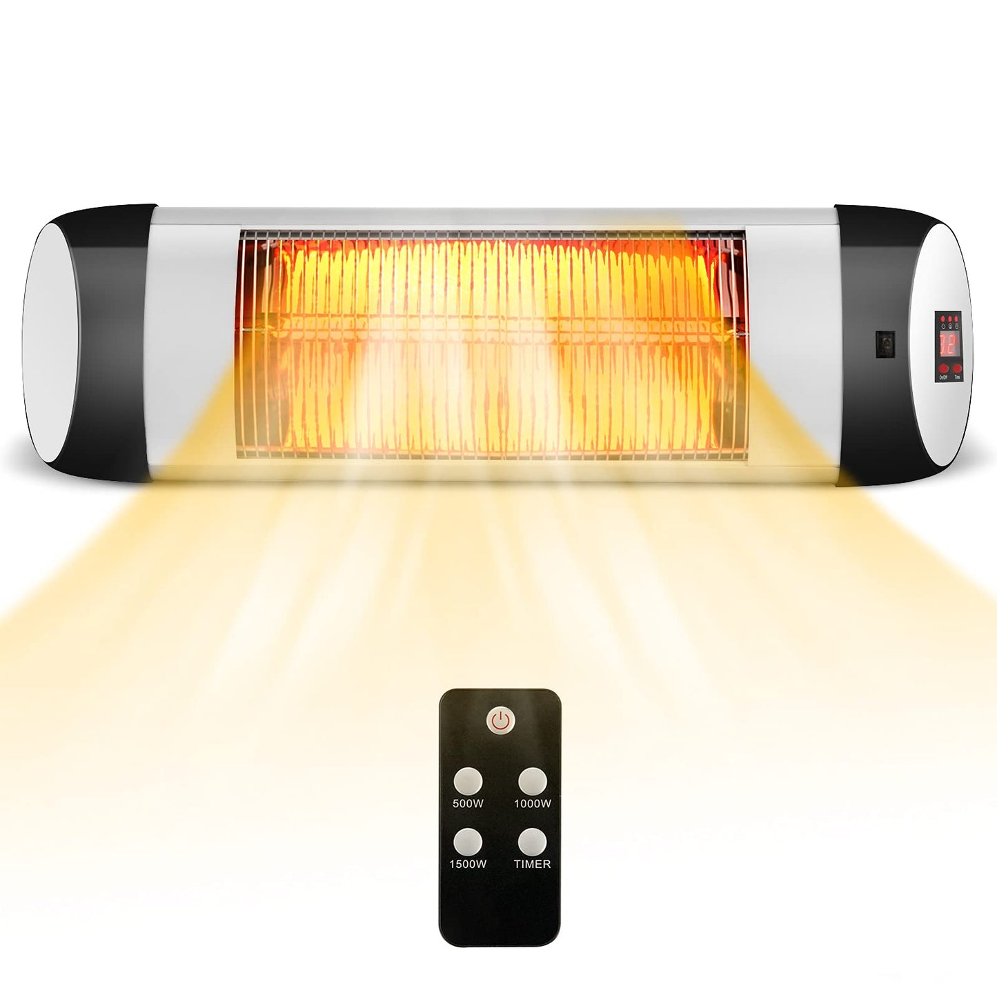 Wall-Mounted Patio Heater Remote Control for Outdoor Home Backyard