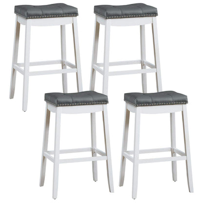 Bar Stools Set of 2/4 29-Inch Height Backless Counter Stool