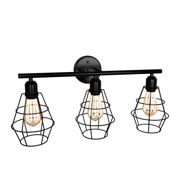 ARLIME 3-Light Industrial Bathroom Vanity Light