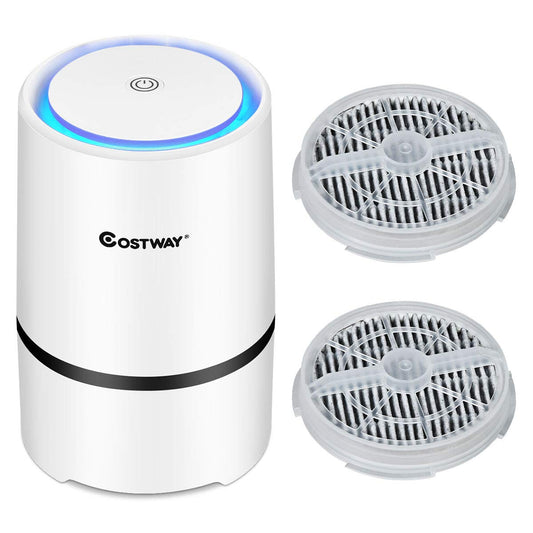 Air Purifier for Home w/Two True HEPA Carbon Filter