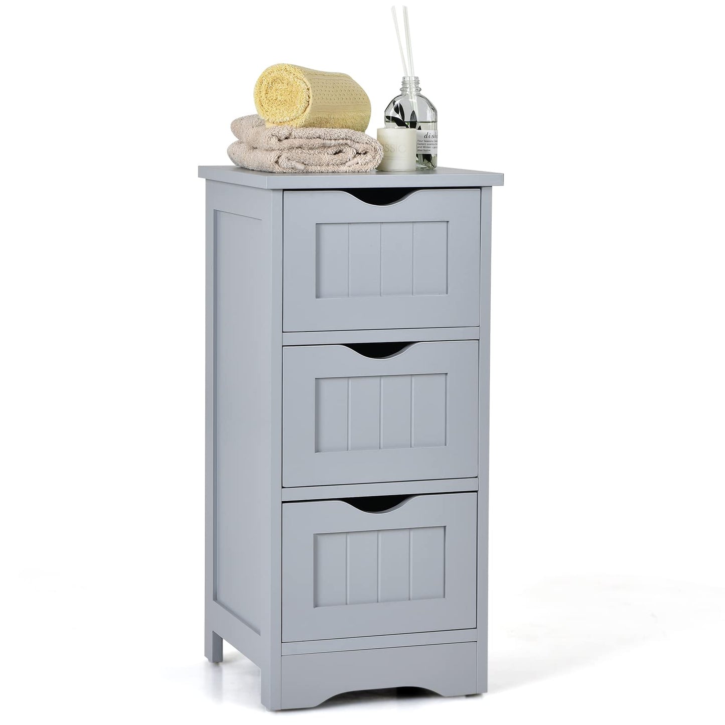 Bathroom Storage Cabinet Space-Saving Tower Storage Cabinet