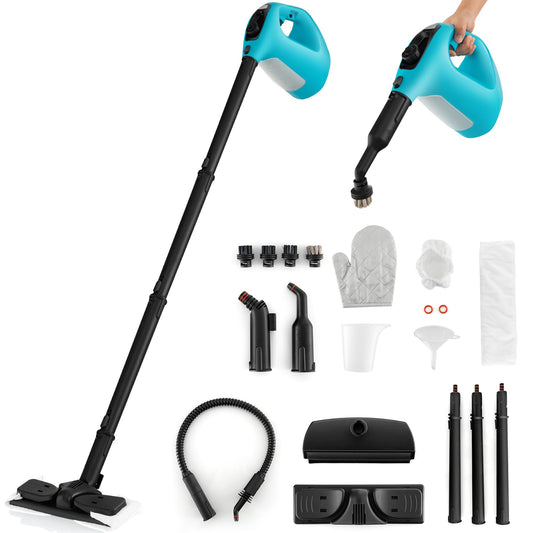 Handheld Steam Cleaner, 1400W Pressurized Steamer with 14-Piece Accessories & Child Lock