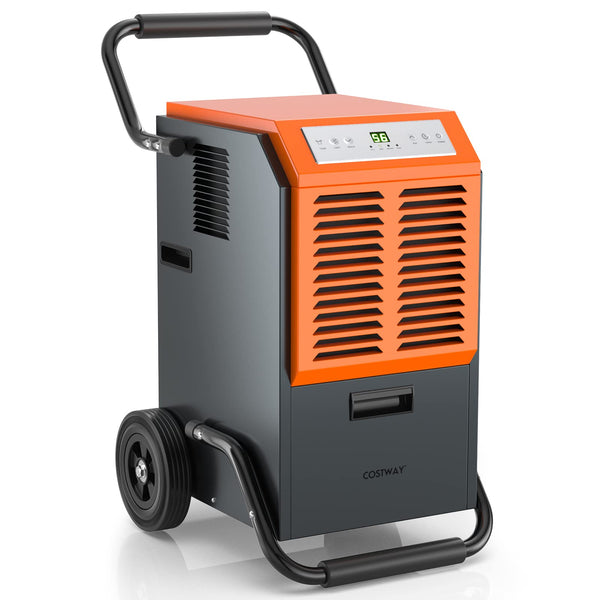 140 pints Commercial Dehumidifier, Industrial Dehumidifier with 1.45 Gallon Water Tank & Drainage Pipe