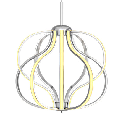 ARLIME Modern LED Chandelier, Dimmable Pendant Light with Adjustable Height