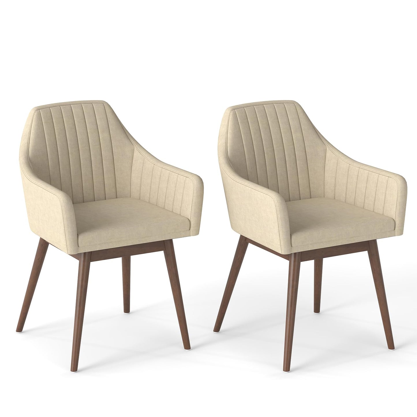 Dining Chairs Set of 2/4 with Comfy Padded Backrest & Seat