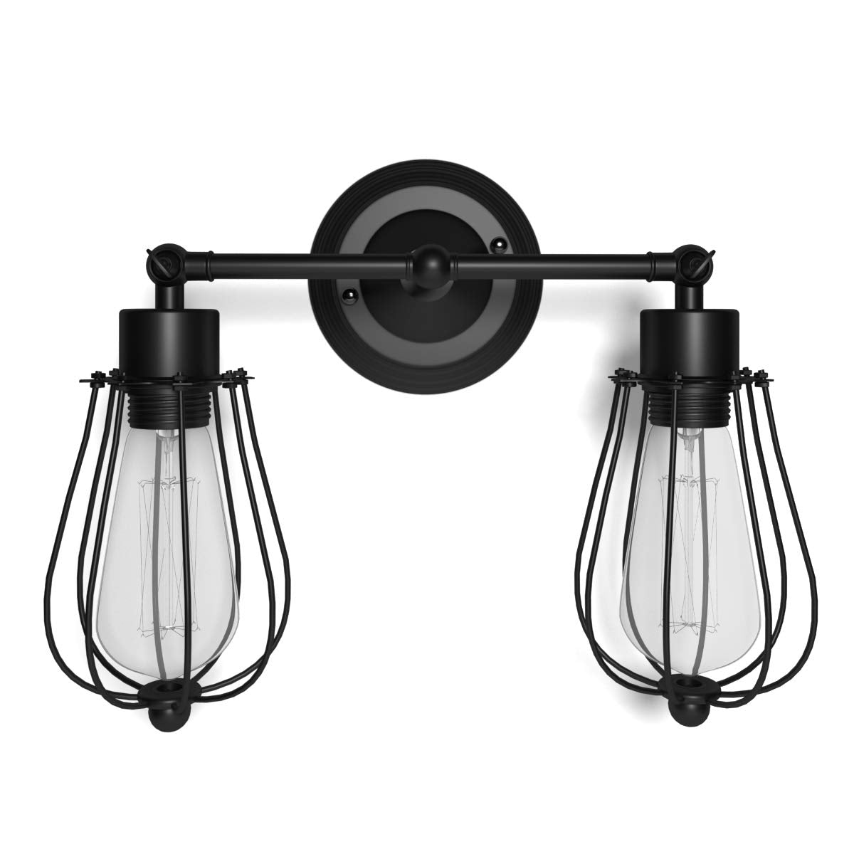 Wall Sconce Wall Light Fixture Black Metal Industrial Vintage Rustic Retro Style Indoor Outdoor