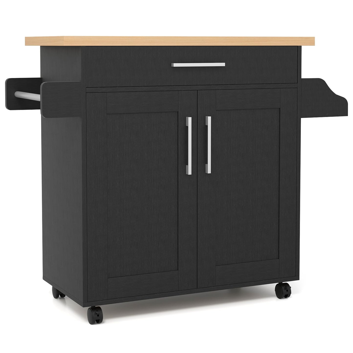 Kitchen Island Cart Rolling Storage Trolley Cart