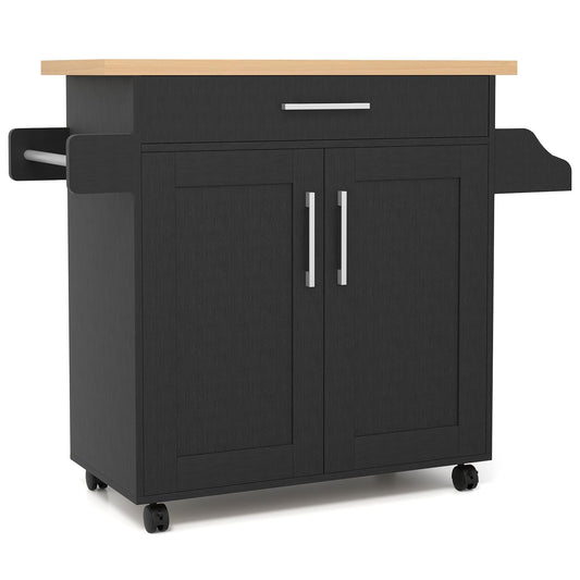 Kitchen Island Cart Rolling Storage Trolley Cart