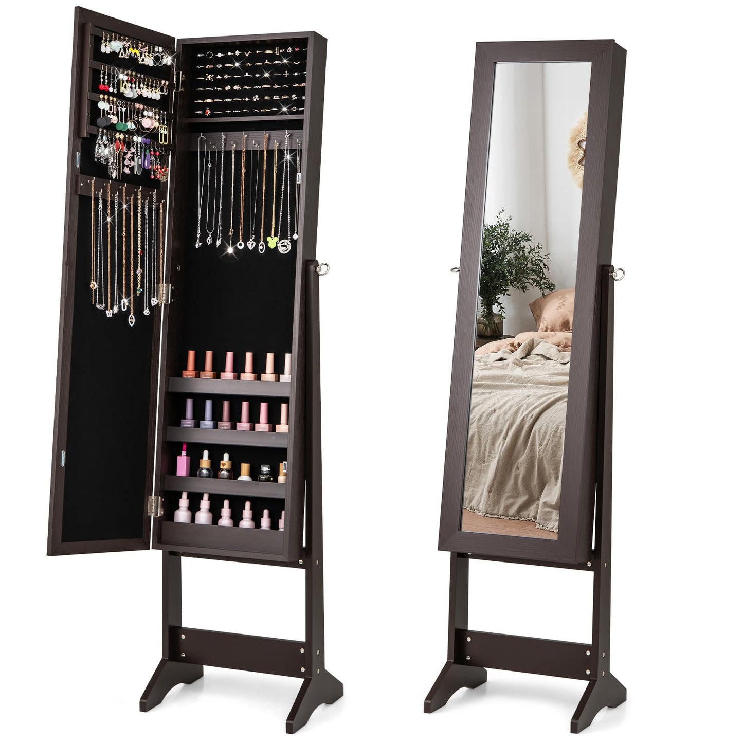 Jewelry Armoire Cabinet Standing Jewelry Cabinet