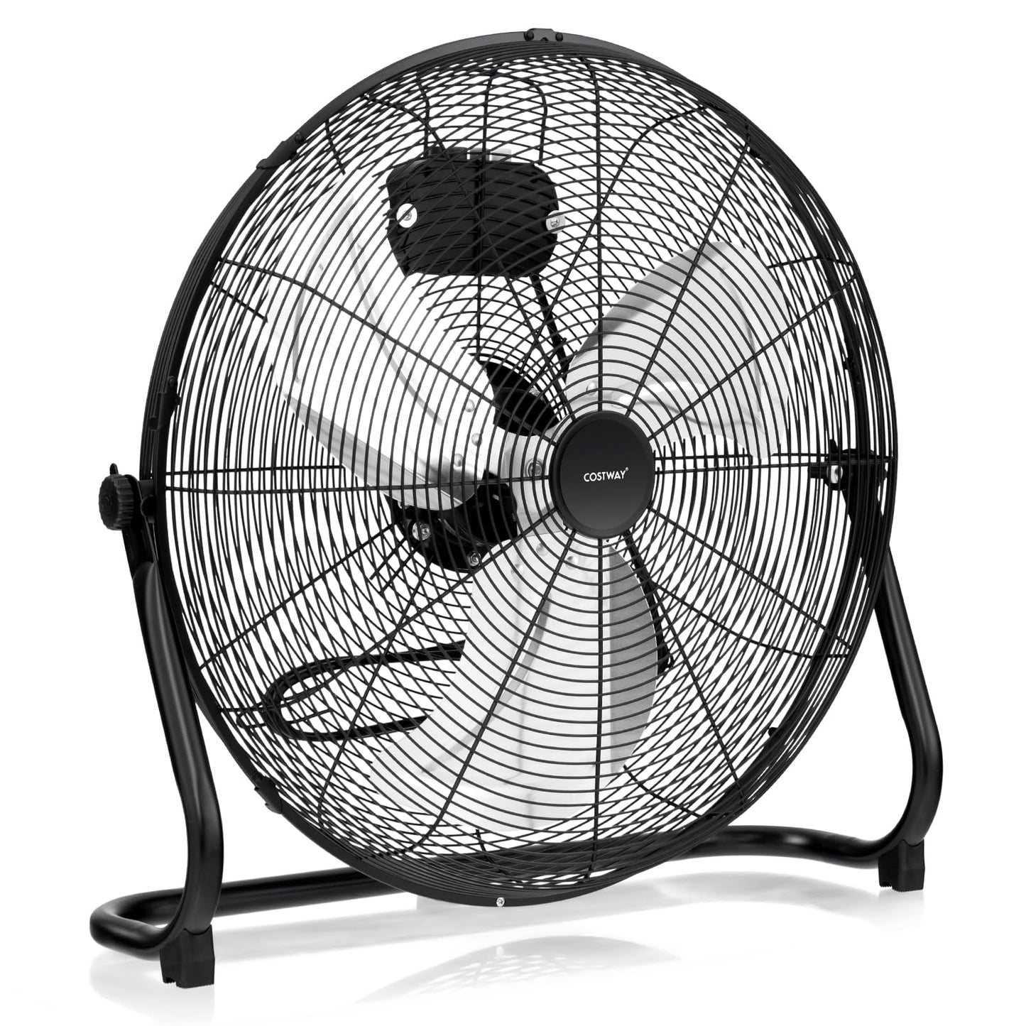 20 inch High Velocity Floor Fan with 145°Rotation for Home