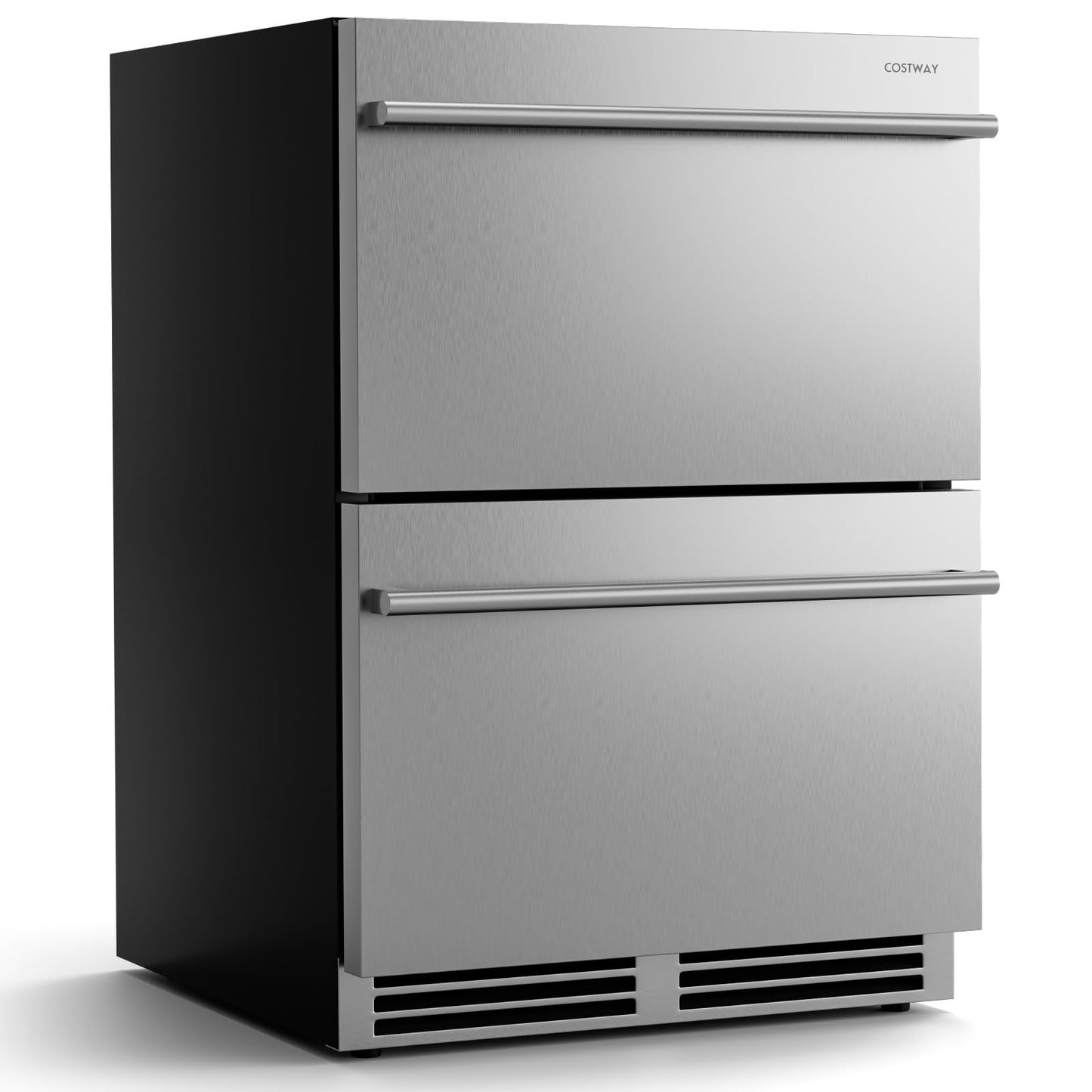 24 Inch Dual Drawer Beverage Refrigerator Built-in and Freestanding Beverage Fridge