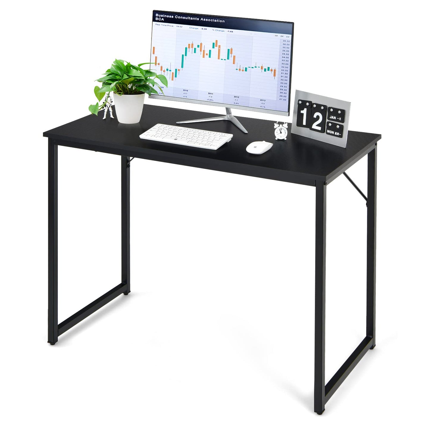 Home Office Computer Desk 40 inch Modern Simple Writing Study Desk